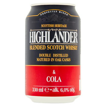 DRINK HIGHLANDER & COLA  6% 0,33 L PUSZKA