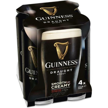 PIWO GUINESS DRAUGHT 0,44L PUSZKA 4PACK
